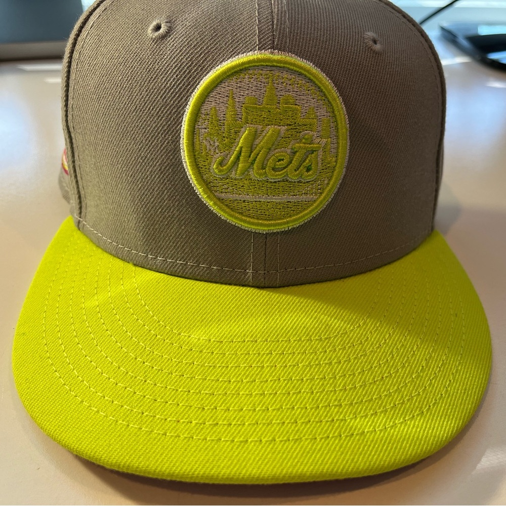 New York Mets New Era Gray 59FIFTY fitted Cap